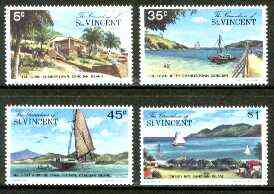 St Vincent - Grenadines 1977 Canouan Island #1 set of 4 unmounted mint, SG 106-109*, stamps on tourism, stamps on ships
