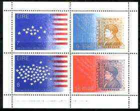 Ireland 1976 Bicentenary of US Revolution m/sheet unmounted mint, SG MS 395, stamps on americana, stamps on flags, stamps on revolutions