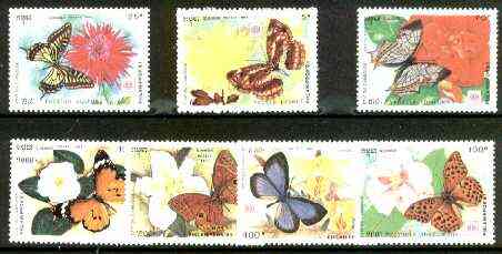 Cambodia 1991 Phila Nippon 91 Int Stamp Exhibition (Butterflies) complete set of 7 unmounted mint, SG 1194-1200*, stamps on stamp exhibitions, stamps on butterflies