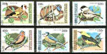 Togo 1999 Birds complete set of 6 values fine cto used*, stamps on birds