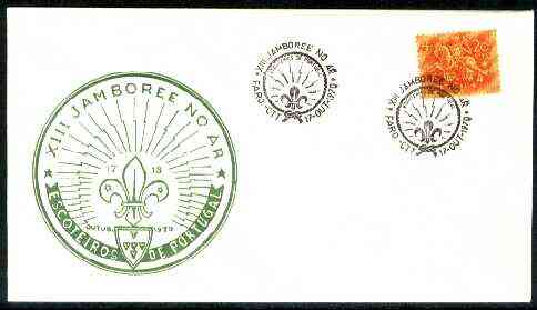 Portugal 1970 Commemorative cover for 13th Scout Jamboree with Special  Faro cancel, stamps on scouts