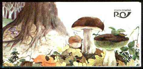 Rumania 1994 Edible and Poisonous Fungi booklet containing two m/sheets, unused and pristine, stamps on fungi