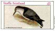 Staffa 1982 Birds #71 (White-breasted Nuthatch) imperf souvenir sheet (Â£1 value) unmounted mint, stamps on birds 