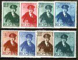 Rumania 1940 Aviation set of 8 unmounted mint, SG 1430-37, Mi 617-24, stamps on aviation