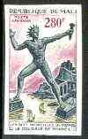 Mali 1971 Colossus of Rhodes 280f imperf from limited printing unmounted mint, as SG 307*, stamps on heritage, stamps on statues, stamps on mythology, stamps on ancient greece