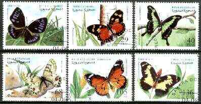 Sahara Republic 1999 Butterflies complete set of 6 values fine cto used*, stamps on butterflies