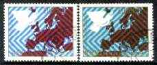 Yugoslavia 1977 European Security & Co-operation Conference, Belgrade #01 set of two fine used, SG 1778-79, stamps on , stamps on  stamps on europa, stamps on birds, stamps on dove, stamps on maps