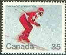 Canada 1980 Lake Placid Winter Olympic Games 35c (skiing) unmounted mint, SG 971*, stamps on olympics, stamps on skiing