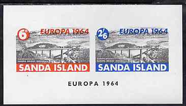 Sanda Island 1964 Europa imperf m/sheet (Europa Bridge) unmounted mint, stamps on europa, stamps on bridges