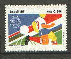 Brazil 1989 Football Clubs 50c unmounted mint, SG 2398*, stamps on football, stamps on sport