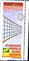 Brazil 1990 Men's World Volleyball Championship unmounted mint, SG 2439*, stamps on sport, stamps on volleyball