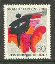 Germany - West Berlin 1970 20th Folklore Week unmounted mint SG B373*, stamps on folklore, stamps on cultures