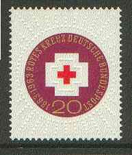 Germany - West 1963 Red Cross Centenary unmounted mint SG 1314*, stamps on red cross, stamps on medical