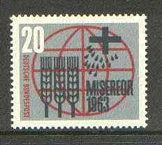 Germany - West 1963 Freedom From Hunger unmounted mint SG 1305*, stamps on food, stamps on  ffh , stamps on 