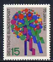 Germany - West 1965 Labour Day (Bouquet) unmounted mint SG 1396*, stamps on flowers