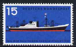 Germany - West 1957 Merchant Shipping Day unmounted mint SG 1183, stamps on ships