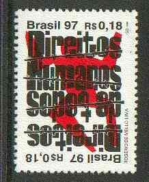 Brazil 1997 Human Rights unmounted mint SG 2815*, stamps on human rights
