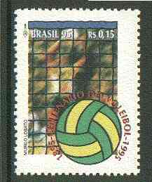 Brazil 1995 Centenary of Volleyball unmounted mint SG 2709*, stamps on sport, stamps on volleyball