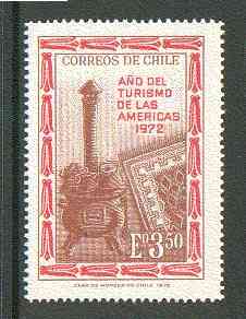 Chile 1972 Stove & Rug 3E50 from Tourism Year set unmounted mint SG 704*, stamps on crafts, stamps on tourism