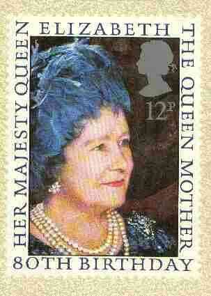Great Britain 1980 Queen Mother 80th Birthday PHQ card unused and pristine, stamps on royalty, stamps on queen mother