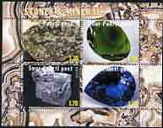 Estonia (Suur-Pakrti) 2000 Stones & Minerals #03 sheetlet containing set of 4 values unmounted mint, stamps on minerals