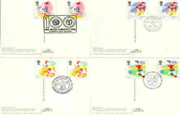 Great Britain 1987 Flower Photographs set of 4 PHQ cards with appropriate stamps each very fine used with first day cancels, stamps on flowers, stamps on photography