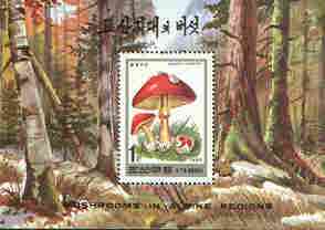 North Korea 1995 Fungi 1wn perf m/sheet unmounted mint SG MS N3498, stamps on fungi