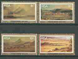 South Africa 1975 Death Centenary of Thomas Baines (painter) set of 4 mounted mint, SG 379-82*, stamps on arts, stamps on death, stamps on 