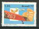 Brazil 1977 Curtiss & Douglas DC-3 (from National Integration set) unmounted mint SG 1694, stamps on , stamps on  stamps on aviation, stamps on curtiss, stamps on douglas, stamps on dc, stamps on badges