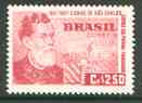 Brazil 1957 San Carlos City Centenary (Locomotive) unmounted mint, SG 966*, stamps on railways