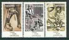 Transkei 1978 Care of Cripples set of 3 unmounted mint, SG 45-47, stamps on disabled, stamps on nurses, stamps on wheelchair