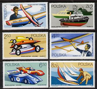Poland 1981 Model Making set of 6 unmounted mint (SG 2764-9)*, stamps on crafts