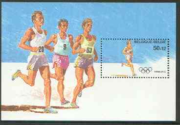 Belgium 1988 Seoul Olympics perf m/sheet (Running) unmounted mint, SG MS 2950, stamps on olympics, stamps on running