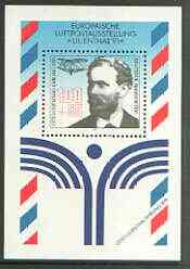Germany 1991 Centenary of First Heavier-than-air Manned Flight perf m/sheet unmounted mint, SG MS 2408, stamps on aviation