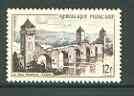France 1955 Valentre Bridge at Cahors 12f (from views set) unmounted mint SG 1265, stamps on bridges, stamps on civil engineering, stamps on tourism