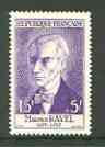 France 1956 National Relief Fund - Maurice Ravel unmounted mint SG 1296, stamps on personalities, stamps on music, stamps on composers