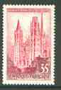 France 1957 Tourist Publicity - Rouen Cathedral 35f unmounted mint SG 1354, stamps on tourism, stamps on cathedrals