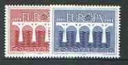 Faroe Islands 1984 Europa set of 2 unmounted mint, SG 94-95*, stamps on europa, stamps on slania