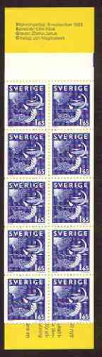 Sweden 1981 Night & Day 16k50 booklet complete and pristine, SG SB353, stamps on moon