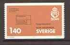 Sweden 1975 Postal Giro 50th Anniversary unmounted mint SG 833, stamps on postal, stamps on posthorns, stamps on slania
