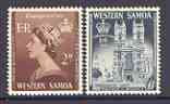 Samoa 1953 Coronation set of 2 unmounted mint, SG 229-30, stamps on royalty, stamps on coronation