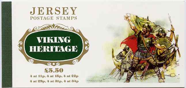 Jersey 1987 900th Death Anniversary of William the Conqueror Â£5.50 prestige booklet complete, SG B39, stamps on vikings