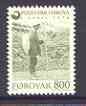 Faroe Islands 1976 Postman 800ore (from Post Office set) unmounted mint SG 22*, stamps on , stamps on  stamps on postman, stamps on  stamps on slania