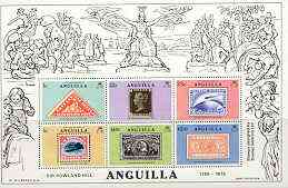 Anguilla 1979 Rowland Hill perf m/sheet unmounted mint, SG MS 364, stamps on , stamps on  stamps on postal, stamps on , stamps on rowland hill, stamps on stamp on stamp, stamps on  stamps on stamponstamp
