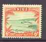 Niue 1950 Alofi Bay 6d from def set unmounted mint, SG 118*, stamps on harbours, stamps on ships, stamps on  kg6 , stamps on 