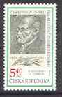 Czech Republic 2001 Anniversary of Alois Jirasek (author) showing stamp of 1951, unmounted mint*, stamps on , stamps on  stamps on literature, stamps on personalities, stamps on stamp on stamp, stamps on  stamps on stamponstamp