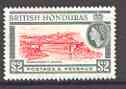 British Honduras 1953 Hawksworth Bridge $2 scarlet & grey from QEII def set unmounted mint, SG 189, stamps on bridges, stamps on civil engineering