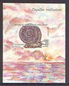 Madagascar 1993 Molluscs m/sheet unmounted mint, SG MS 1117, stamps on shells, stamps on marine life