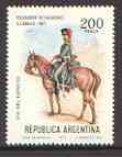 Argentine Republic 1979 Army Day (Trooper on Horseback) unmounted mint SG 1641, stamps on militaria, stamps on horses