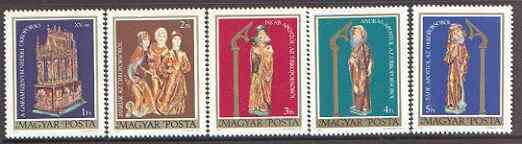 Hungary 1980 Easter Sepulchre set of 5 unmounted mint, SG 3310-14*, stamps on easter, stamps on religion, stamps on arts, stamps on 